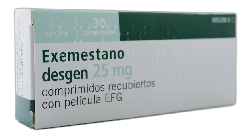 ЕКЗЕМЕСТАН ДЕСГЕН 25 мг ТАБЛЕТКИ, ПОКРИТІ ПЛІВКОВОЮ ОБОЛОНКОЮ