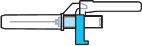 Syringe with needle inserted into a blue rubber stopper showing cylinder filling