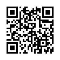 Codice QR nero su sfondo bianco con tre quadrati più piccoli agli angoli e al centro del codice