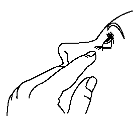 Mano che afferra una penna stilografica con l