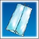 Due sacche intravenose trasparenti collegate verticalmente con attacchi superiori per infusione