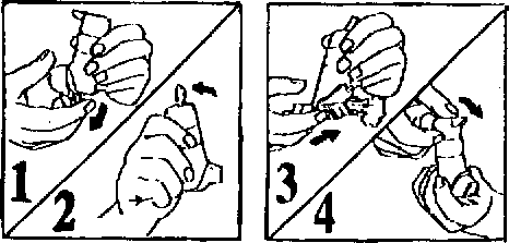 Mano che afferra una penna iniettabile con l