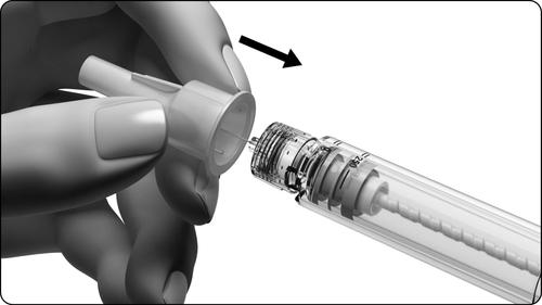 Mano che avvita un ago sulla siringa trasparente graduata con scala numerica visibile e stantuffo
