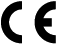 Marchio CE nero su sfondo bianco simbolo di conformit&agrave; europea per prodotti medici
