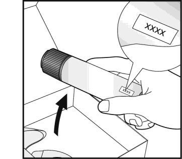 Siringa preriempita con stantuffo retratto e freccia che indica la direzione di estrazione