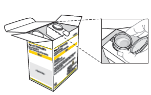 Confezione di farmaco aperta con blister e compressa evidenziata, dettaglio ingrandito della compressa tenuta tra le dita
