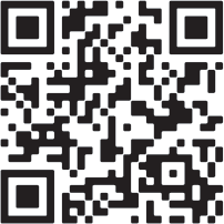 Codice QR bidimensionale nero e bianco con piccoli quadrati agli angoli per la scansione e l