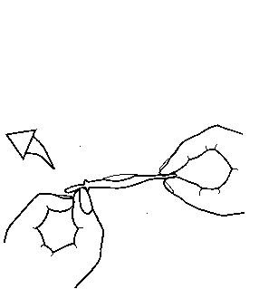 Mani che stringono una fiala di vetro con un ago inserito, preparazione all