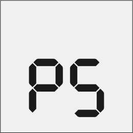 Display digitale che mostra le lettere