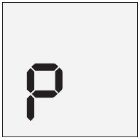 Display digitale che mostra il numero nove composto da segmenti neri su sfondo grigio chiaro