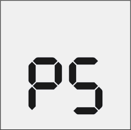 Display digitale che mostra il numero 85 con segmenti neri su sfondo grigio chiaro