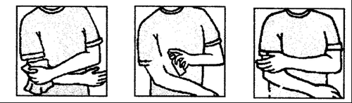 Sequenza di tre disegni mostra l