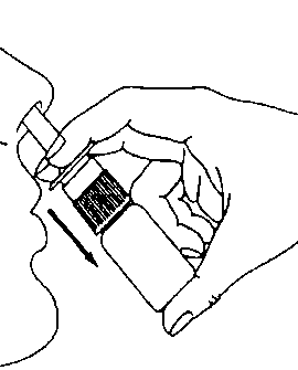 Mano che tiene una fiala di vetro con un tappo di gomma e un