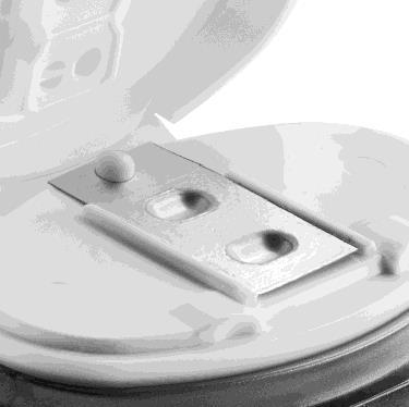 Dispositivo medico con una finestra di visualizzazione e un campione su una piattaforma scorrevole