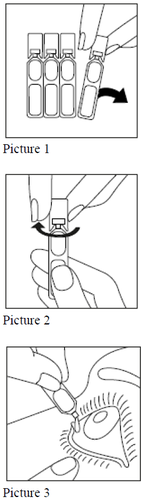 Fiale di medicinale con freccia che indica l