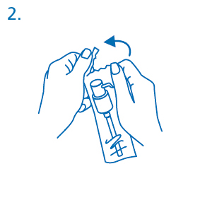 Mani che tengono e ruotano un dispositivo penna per l