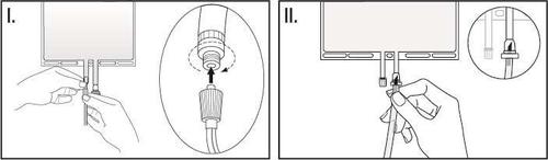 Mano che collega un dispositivo cilindrico a un