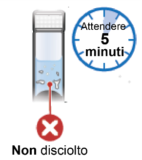 Test di gravidanza con risultato negativo indicato da una sola linea e timer con scritta