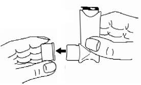 Due mani che collegano un dispositivo cilindrico a un altro con una freccia che indica la direzione