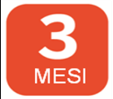 Quadrato rosso con numero bianco