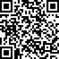 Codice QR in bianco e nero con tre quadrati pi&ugrave; piccoli agli angoli e uno in basso a destra