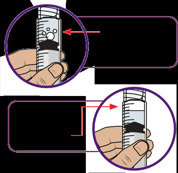 Mano che tiene una penna iniettabile con scala graduata e indicatore rosso a freccia per la regolazione della dose