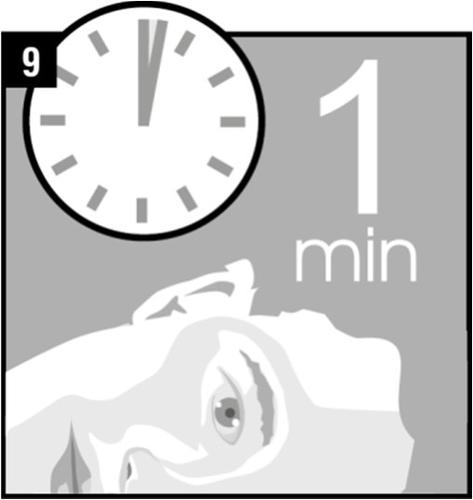 Orologio con lancetta alle 9 e scritta