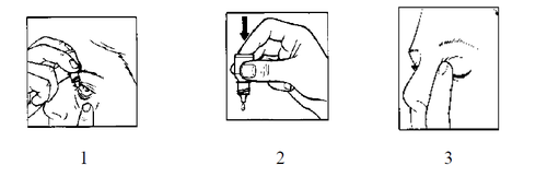 Sequenza di tre disegni che mostrano l