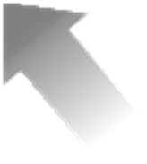 Freccia grigia inclinata verso il basso a destra con sfumatura chiara che indica una direzione o un passaggio