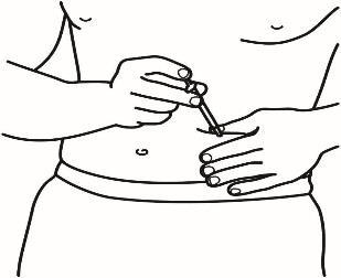 Mani che tengono e inseriscono un ago sottocutaneo nell