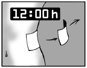 Display digitale grigio che mostra l