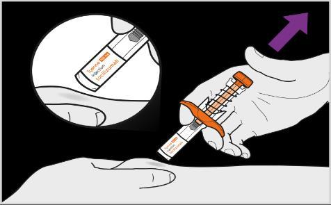 Mano che tiene un dispositivo pre-riempito con l