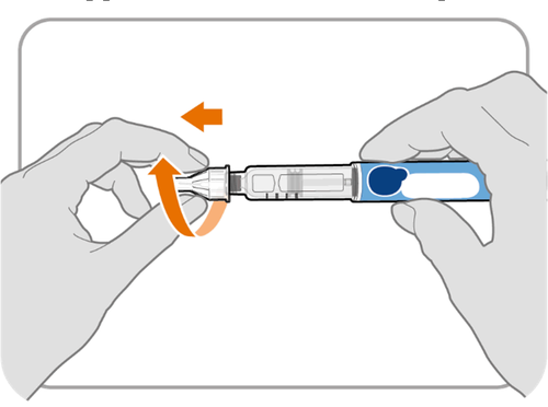 Mani che ruotano un dispositivo penna per l