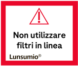 Segnale di avvertimento triangolare giallo con punto esclamativo nero e testo rosso