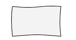 Spazio bianco rettangolare con bordo nero sottile