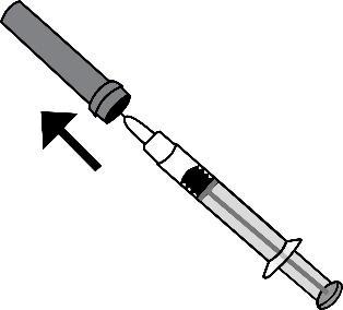 Siringa con ago rivolto verso l