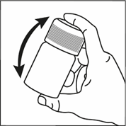 Mano che ruota un tappo bianco e grigio con frecce nere che indicano il movimento di apertura o chiusura