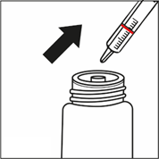 Goccia che cade da un contagocce trasparente sopra l