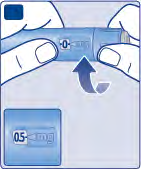 Penna precompilata con indicatore di dose