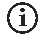 Simbolo informativo circolare nero con una "i" minuscola e un punto sopra all