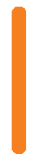 Forma cilindrica arancione verticale con bordi leggermente arrotondati su sfondo bianco