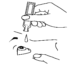 Mano che tiene un contagocce sopra l