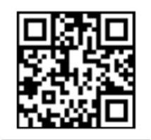 Codice QR nero e bianco con pattern di quadrati concentrici e piccoli quadrati agli angoli per la scansione