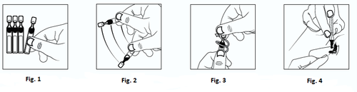 Sequenza di quattro disegni che mostrano l