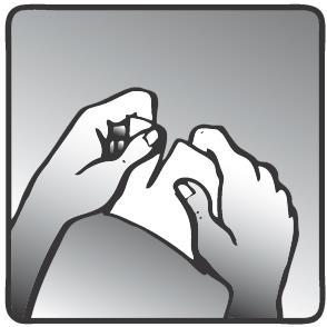 Mani che stringono un dispositivo penna per l