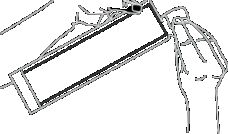 Dispositivo medico con corpo rettangolare e due estremità a uncino per l