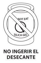 White cylinder with a prohibited sign and text