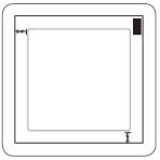 Scheme of a vial with a black plunger inside showing the remaining liquid and measurement marks